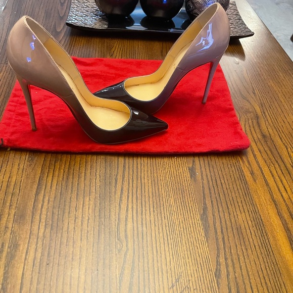 christian-louboutin  size 6 color black and beige So Kate 120mm pump - Picture 3 of 8